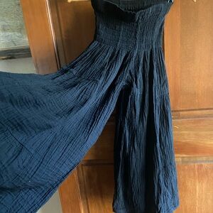 Cotton flower Flowy pants